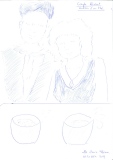 Couple rêvant autour d'une tasse de thé - Couples