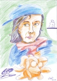Les petits singes d'Asie (Sylvie Brel, sculptrice). - Peintres et dessinateurs-trices